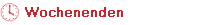 Wochenenden